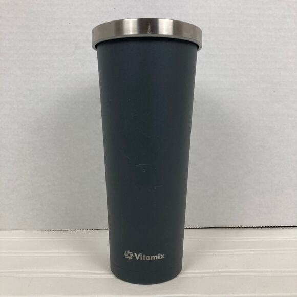 Vitamix Tumbler 24oz Gray Double Wall Insulated Stainless Steel No Straw Commute - Picture 1 of 9